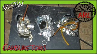 Comparing Custom Carburetors for Dual Sport Motorcycles  KLX250s  MOTW [upl. by Rabaj]