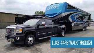 44FB Luxe Toy Hauler The Keelers  Luxury Toy Hauler fifth wheel  Customer Product Review [upl. by Htiffirg]