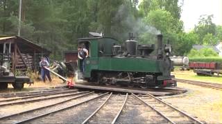 Ohsabanan museum railroad 15 km through the forest Sweden 2013 [upl. by Lyndsay659]