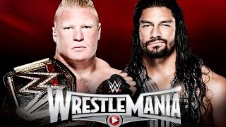 Brock Lesnar vs Roman Reigns  WrestleMania 31 WWE 2K15 [upl. by Durnan255]