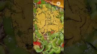 Shimla mirch recipe food shorts tastyindianfoods [upl. by Oigile]