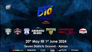 Emirates D10  Fujairah vs Dubai  Match 22  Seven District Ground Ajman [upl. by Denice]