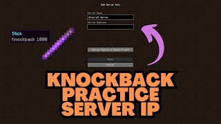 Minecraft Knockback Practice Server IP Address [upl. by Ahtan]