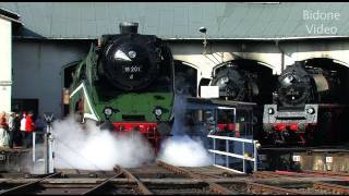 Dampflok Eisenbahnfest Bw Nossen 12  Steam Train  Züge [upl. by Ahsineb]