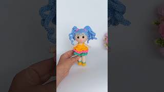 🍓Beautiful crochet doll  Красивая куколка крючком🍓 amigurumi crochet handmade diy [upl. by Ruckman803]