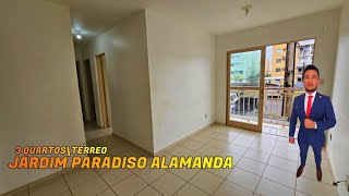 Jardim Paradiso Alamanda Apartamento com 3 quartos térreo 57m² 1 vaga imóvel perto da Portaria [upl. by Alex258]