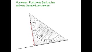 Senkrechte oder Lot konstruieren [upl. by Aldis]