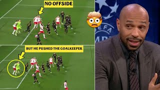 🤯 Thierry Henry Reaction to RB Leipzig Disallowed Goal vs Real Madrid [upl. by Brande]