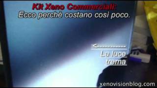 Paragone tra kit xeno XENOVISION e un tipico kit commerciale [upl. by Euqinad]