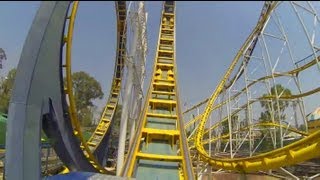 Montana Infinitum Chimera Roller Coaster POV La Feria Chapultepec Mexico City [upl. by Auohc310]