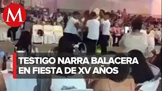 Así fue la balacera que en fiesta de XV años en Villagrán Guanajuato [upl. by Lusar]