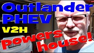 EP157  Can the Outlander PHEV power a house through Vehicle to Home Technology V2H 🚗🔌🏠 [upl. by Refynnej]