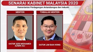 Senarai Kabinet Malaysia 2020 [upl. by Hen414]