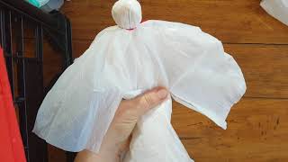 Recycled plastic bags DOLL [upl. by Dnomad]