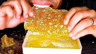 ASMR EATING HONEYCOMB NO TALKING BIG BITES MUKBANG STICKY MOUTH SOUNDS JERRY [upl. by Jarid353]