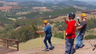 descendo a tirolesa de pedra bela [upl. by Ettennig]