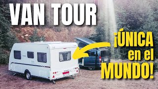 ⚡ÚNICA Caravana ELÉCTRICA del MUNDO⚡ Van Tour CARACITO 450 FU Y cómo hacerla AUTÓNOMA [upl. by Adierf]