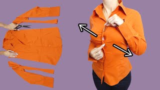 One sewing tips on how to make a shirt a size bigger using a TShirt [upl. by Rosana752]