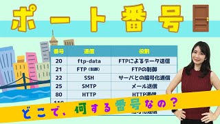 基本情報技術者試験／🎯ポート番号をアニメーションでやさしく図解🔰 [upl. by Black]