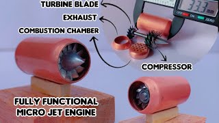 Making a Fully Functional Micro Jet Engine  diy Jet Engine [upl. by Srevart]