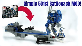 How to simply UPGRADE the LEGO Star Wars 501st Battlepack  Set 75280 Alternative Build [upl. by Melinda]