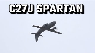 Crazy C27J Spartan CARGO PLANE BARREL ROLLS Combat Landing Upside Down RIAT 24 [upl. by Rudolf]