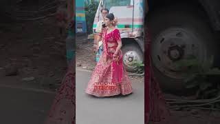 Yeh Rishta Kya Kehlata Hai Serial Actress Pranali Rathod Looks Beautiful in Red Dress [upl. by Aramoiz]