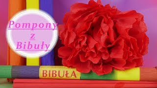 DIY • Pompony z Bibuły • Kreatywne zabawy • Tutorial [upl. by Airtemad]