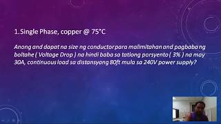 Voltage Drop Calculation  Isa sa mga importante na dapat matutunan ng mga electrician [upl. by Eryn]