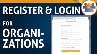 01 Register amp Login For Organizations [upl. by Introc786]