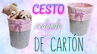 COMO HACER UN CESTO DE CARTON [upl. by Trebreh]