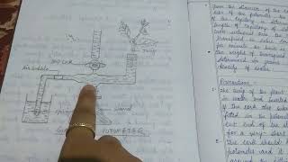 Measurement of the rate of transpiration by Ganongs potometerbotany botanynotes [upl. by Jada]