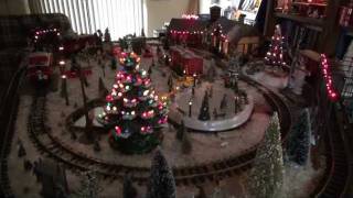 LGB Trains Christmas Layout in HD G Scale [upl. by Gnouh]