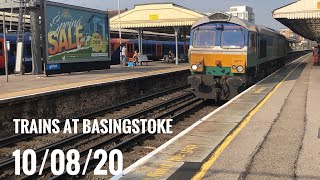 Trains at Basingstoke 100820 [upl. by Ihtraa]