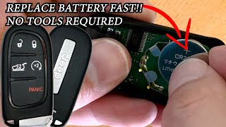 Jeep Cherokee Key fob battery Replacement  DIY Easy  Dodge Jeep Ram Chrysler Fiat Similar [upl. by Platus]