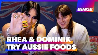 Rhea Ripley amp Dominik Mysterio try Aussie foods  WWE Superstars  Wrestling on BINGE [upl. by Seka]