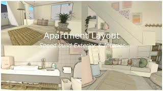 ✧ apartment layout  speedbuild  bloxburg speedbuild ✧ [upl. by Elias506]