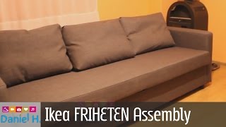 Ikea FRIHETEN Sleeper sofa Assembly Guide  Sofa bed 3 [upl. by Iramat197]