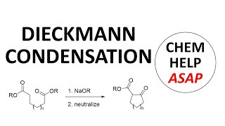 Dieckmann condensation of diesters [upl. by Flower]