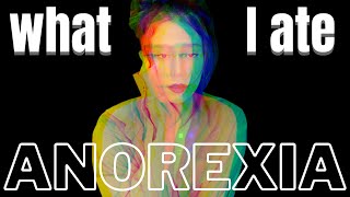 What I used to eat as an anorexic [upl. by Naej]