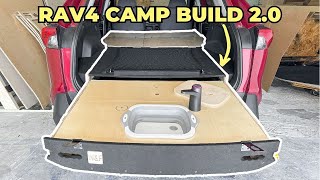 Transforming RAV4 Into Camper  New Solution for Overlanding  No Drilling Toyota Upgrade [upl. by Nimsay359]