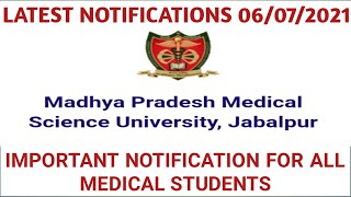 Mpmsu notification date 06072021 [upl. by Hanforrd]