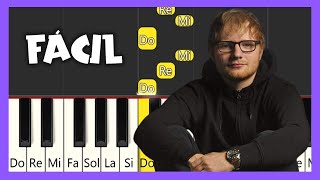 Ed Sheeran  Perfect  TUTORIAL DE PIANO FÁCIL  PIANO FÁCIL CON NOTAS [upl. by Lustig]