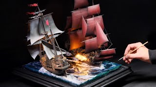 Pirates Battle on the High Seas  Sea of Thieves Diorama [upl. by Davidson]