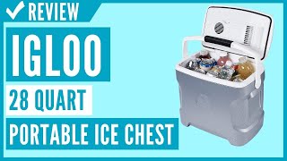 Igloo 28 Quart Iceless Thermoelectric 12 Volt Portable Ice Chest Beverage Cooler Review [upl. by Elegna124]