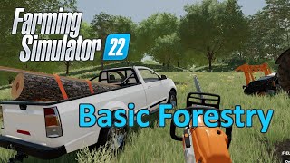 Farming Simulator 22 Tutorial  Basic Forestry Chainsaw [upl. by Eema]