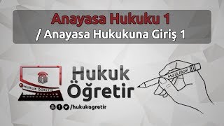 Anayasa Hukuku 1  Anayasa Hukukuna Giriş 1   Murat AKSEL [upl. by Mihalco552]