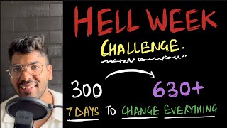 How to go from 300 to 630 NEET 2024  hell week challenge [upl. by Htenek]