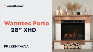 Kominek elektryczny narożny Porto z wkładem Dimplex XHD 28quot  dąb [upl. by Lubbi833]