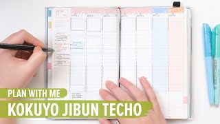 Plan with Me Kokuyo Jibun Techo [upl. by Cyb785]